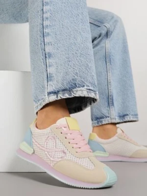 Zdjęcie produktu Różowe Sneakersy z Geometrycznym Wzorem Dawnfallow