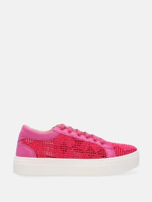 RÓŻOWE SNEAKERSY Z MATERIAŁU 28099 FUXIA Venezia