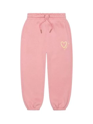Różowe spodnie dresowe dla dziewczynki Minoti