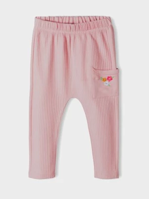 Różowe spodnie niemowlęce z kieszenią 5.10.15.