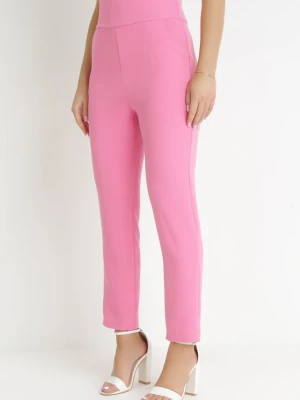 Różowe Spodnie Regular Boura New Collection