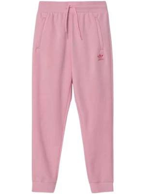 Różowe Spodnie z Logo dla Dziewczynek Adidas Originals