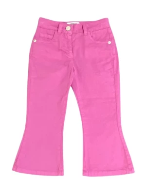 Różowe Spodnie z Rozszerzanymi Nogawkami dla Dzieci ViCOLO