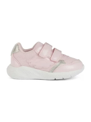 Różowe Sprintye Dziewczynki Dzieci Sneakers Geox