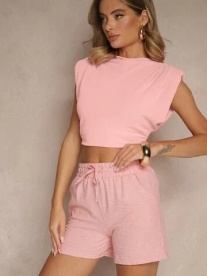 Różowe Szorty ze Sznurkiem Lirivee queene