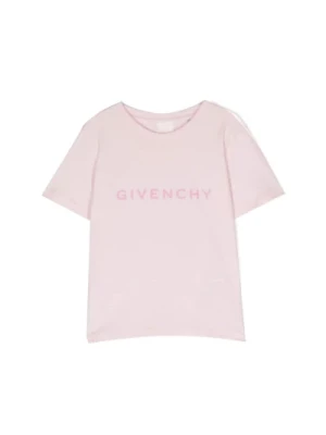 Różowe T-shirty i Pola z Logo Givenchy