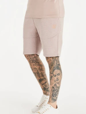 Różowe teksturowane szorty męskie SikSilk