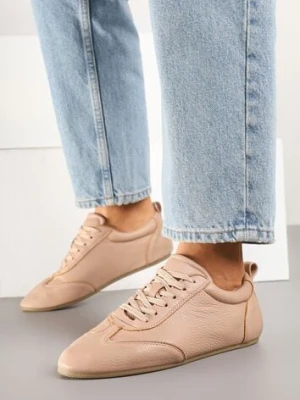 Różowe Tenisówki bez Zdobień z Ekoskóry Verillis