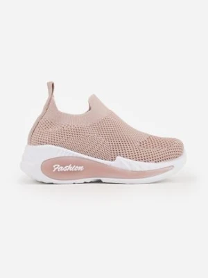 Różowe Wsuwane Buty Sportowe Sneakersy z Siateczkową Cholewką Phalisise modern world