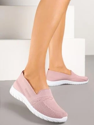 Różowe Wsuwane Tenisówki Mokasyny Venni