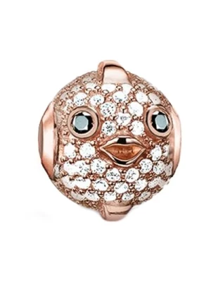 Różowe złoto Fugu Bead Charm Wisiorek Thomas Sabo