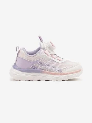 Różowo-Fioletowe Buty Sportowe Sneakersy Ozdobione Geometrycznym Wzorem Ulandiela