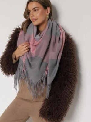 Różowo-Szary Szalik Bellaern