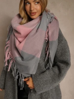 Różowo-Szary Szalik Saltorin