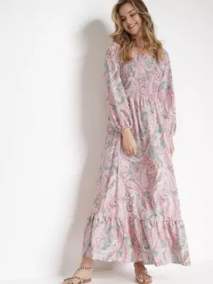 Różowo-Zielona Sukienka Philusa rosa
