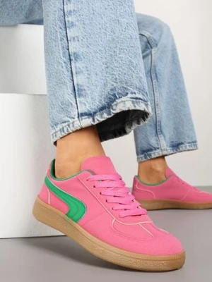 Różowo-Zielone Casualowe Sneakersy Typu Kultowe Tenisówki Ablerri gowin