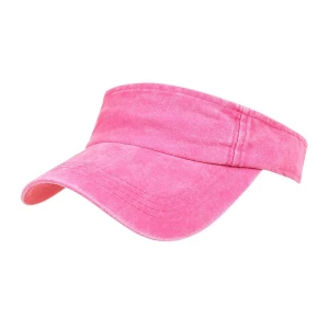 Różowy Daszek na głowę przeciwsłoneczny czapka na lato sportowa regulowany różowy Merg