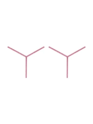 Różowy Glitter Logo Kolczyk Y/Project