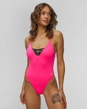 Różowy Jednocześćiwoy Strój Kąpielowy Damski Nike Swim Icon Nike Sneakerkini 2.0 Crossback One Piece
