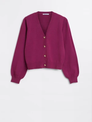 Różowy kardigan z ozdobnymi guzikami Greenpoint