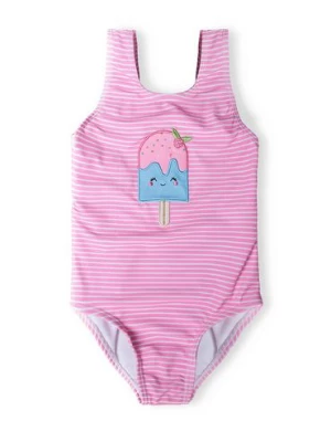 Różowy kostium kąpielowy jednoczęściowy dla niemowlaka Minoti