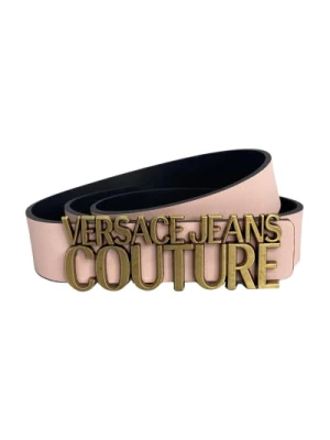 Różowy Pasek Skórzany - Modny i Wyrazisty Versace Jeans Couture