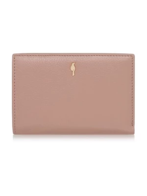 Różowy skórzany portfel damski OCHNIK