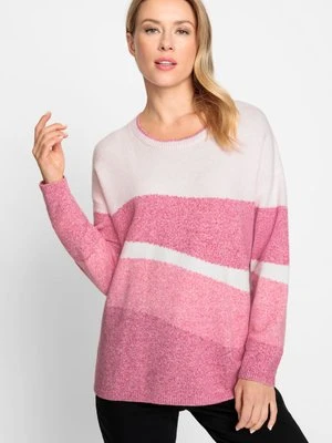 Różowy sweter damski Cora - Party Lounge Olsen