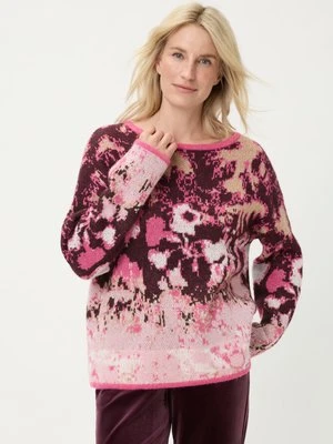 Różowy sweter damski Cora ze wzorem – Liaison en Vogue Olsen