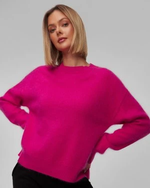 Różowy sweter kaszmirowy damski Kujten Loty