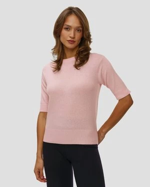 Różowy Sweter Z Kaszmiru Damski Allude