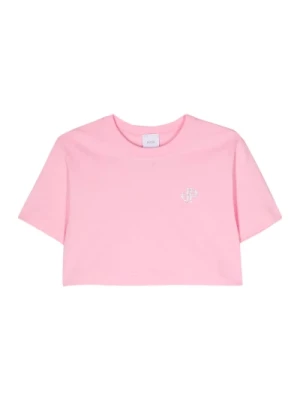 Różowy sweter z organicznej bawełny Patou