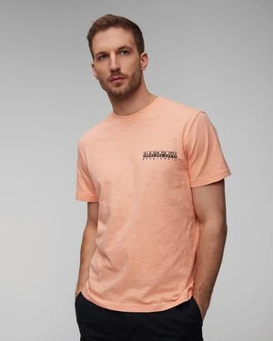 Różowy T-shirt męski Napapijri S-Martre