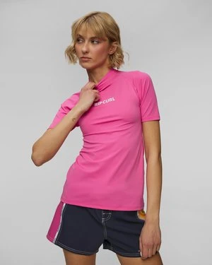 Różowy Top Kąpielowy Damski Rip Curl Classic Surf Ss Upf Rashguard