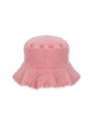 Różowy wełniany kapelusz wiaderko dla mężczyzn Comme des Garçons