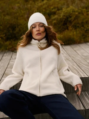 Rozpinana bluza beżowa Moodo