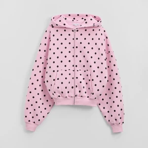 Rozpinana bluza w kropki jasnoróżowa House pastelowy różowy