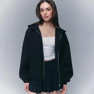 Rozpinana bluza z kapturem czarna House