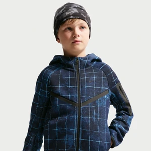 Rozpinana bluza z kapturem dla dużych dzieci (chłopców) Nike Tech Fleece - Niebieski