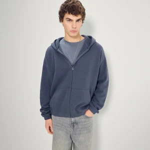 Rozpinana bluza z kapturem granatowa House