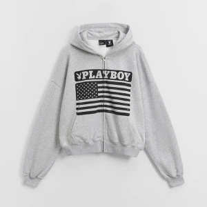 Rozpinana bluza z kapturem i nadrukiem Playboy House