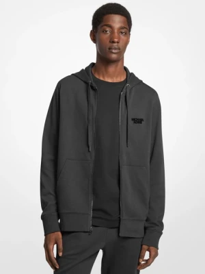 Rozpinana bluza z kapturem z mieszanki bawełny Michael Kors CZARNY (Czarny)