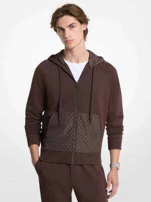 Rozpinana bluza z kapturem z mieszanki bawełny Michael Kors CZEKOLADOWY (Brązowy)