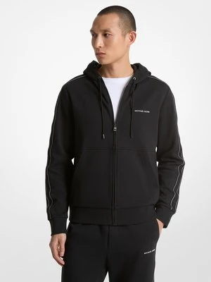 Rozpinana bluza z kapturem z taśmą z logo Michael Kors Mens