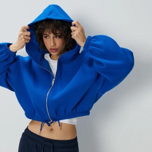 Rozpinana granatowa bluza z kapturem House