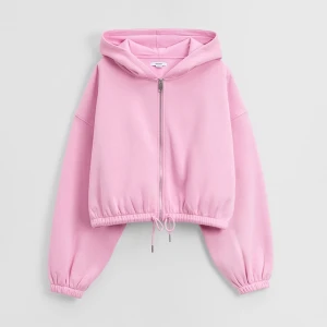 Rozpinana jasnoróżowa bluza z kapturem House