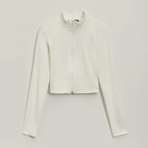 Rozpinany longsleeve ze stójką biały House