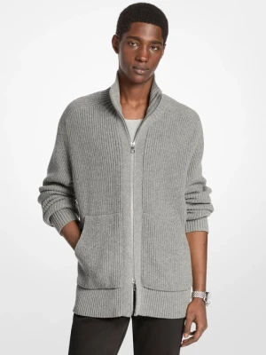 Rozpinany sweter z mieszanki wełny Michael Kors