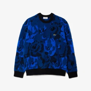 Rozpinany sweter z żakardu w kwiecisty wzór Lacoste