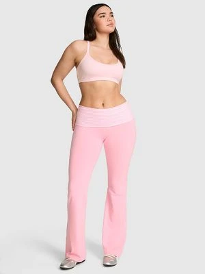 Rozszerzane legginsy z wywijanym pasem All-Day Cotton Victoria's Secret